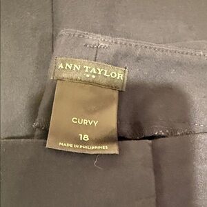 Ann Taylor Elegant Navy/Dark Blue Curvy Trousers